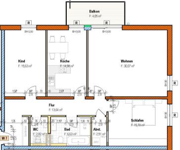 RUHIGE 3-RAUM WOHNUNG IM ERSTBEZUG – Dresden – Vorschaubild 2