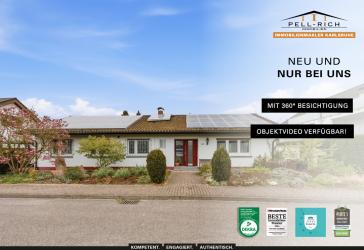 AUGENWEIDE: Gepflegter und bezugsfreier Bungalow in Durmersheim mit potentieller Einliegerwohnung