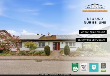 AUGENWEIDE: Gepflegter und bezugsfreier Bungalow in Durmersheim mit potentieller Einliegerwohnung – Durmersheim – Bild 1 von 29