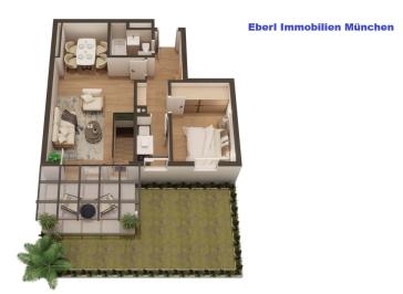 Wohnen mit Mehrwert: 2 Zimmer +Garten +Terrasse +großer Hobbyraum +abschließbares Kellerabteil +TG + Provisionsfrei für den Käufer – München – Vorschaubild 13