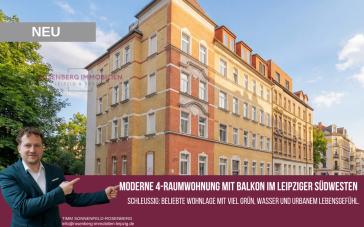 Ein Investment mit ZukunftGroßzügige 4-Zimmer-Wohnung inbeliebter Lage in Schleußig – Bild 1 von 15