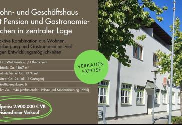 Gewerbe mit Pension, Gastronomie und 2 Wohnungen in zentraler Lage – vielseitig nutzbar, prov.frei