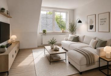 **Willkommen Zuhause** Lichtdurchflutete 2-Zi Dachgeschoß-WHG renoviert mit Garten