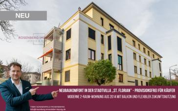 Stadtvilla ,,St. Florian'':Provisionsfreie 2-Raum-Wohnung mitBalkon & Perspektive – Bild 1 von 11