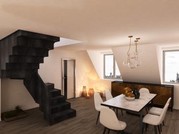 Gut ausgestattete 3 Zimmer-Wohnung mit Dachterrasse & Einbauküche in Düsseldorf Pempelfort – Düsseldorf – Vorschaubild 2