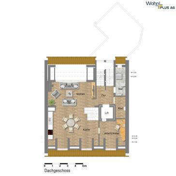 Gut ausgestattete 3 Zimmer-Wohnung mit Dachterrasse & Einbauküche in Düsseldorf Pempelfort – Düsseldorf – Vorschaubild 20