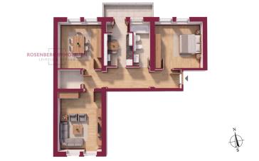 *neu - bezugsfrei* Denkmalgeschützte 3-Zimmer-Wohnung mit Balkon an der Karl-Marx-Allee – Vorschaubild 2