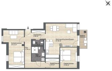 RUHIGE 3-RAUM WOHNUNG MIT LIFT IN LAUBEGAST – 1279 Dresden – Vorschaubild 2