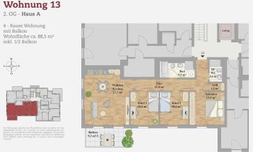 OPTIMAL GESCHNITTENE 4-RAUM WOHNUNG – Dresden – Vorschaubild 2