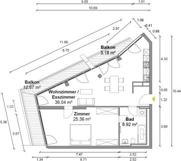 WIE EIN BAUMHAUS! Gemütliche 2 Zimmer Wohnung mit ca. 78m², EBK, Concierge und Gym in Berlin-Mitte! – Vorschaubild 5