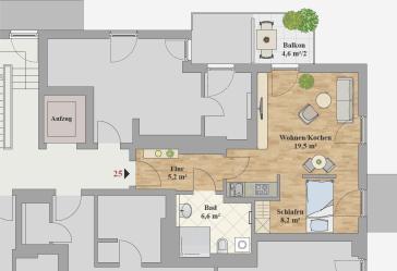 ERSTBEZUG - 1,5-ZIMMER WOHNUNG – Dresden – Vorschaubild 3