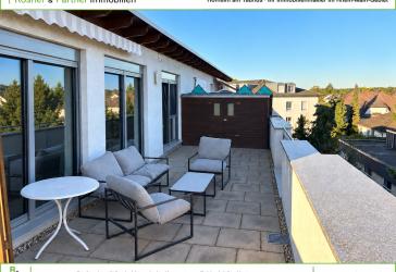 *Exklusive 3-Zimmer-Penthouse-Wohnung in begehrter Lage von Rödermark*