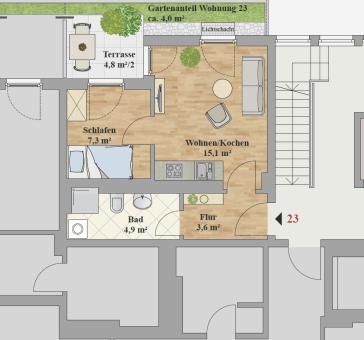 ERSTBEZUG - 1,5-ZIMMER WOHNUNG – Dresden – Vorschaubild 3