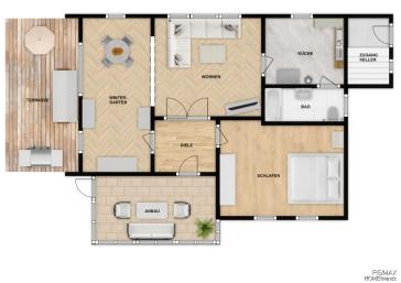 Einfamilienhaus Bungalow in Berlin-Karow mit Keller, Garage, 1.006 m² Grundstück | Ausbaupotenzial | Ihr Angebot im digitalen Verfahren erwünscht! – Berlin – Vorschaubild 12