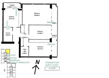 Große und helle 4 Zimmer-Wohnung mit 2 Balkonen, beste City-Infrastruktur, 270° Panorama-Blick über Berlin – 10117 Berlin – Vorschaubild 28